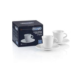 Tognana Italian Espresso Demitasse Cups & Saucers, Porcelain, Set of 2, 3 oz/90ml