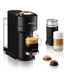 Nespresso Vertuo Next Premium Coffee and Espresso Maker by DeLonghi, Black Rose Gold with Aeroccino Milk Frother
