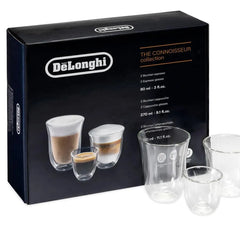 Connoisseur Collection Set of 6 Double Wall Thermal Glasses (2 Espresso, 2 Cappuccino, 2 Latte)