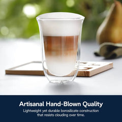11oz Latte Double Wall Thermal Glasses - Set of 2