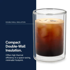 Double Wall Cold Brew Glasses, Set of 2, 7.4oz/220ml