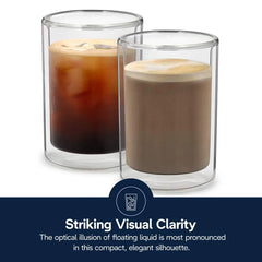 Double Wall Cold Brew Glasses, Set of 2, 7.4oz/220ml