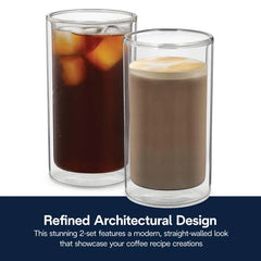 Double Wall Cold Brew Glasses, Set of 2, 10 oz.