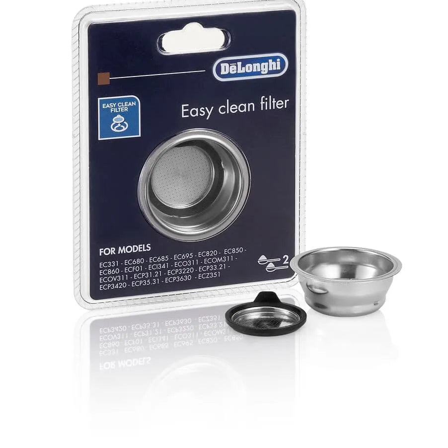 Easy Clean Filter for Manual Espresso Machines, 2 cup
