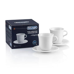 Tognana Italian Cappuccino Cups & Saucers, Porcelain, Set of 2, 9 oz