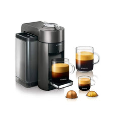 Nespresso Evoluo Coffee and Espresso Machine by De'Longhi, Graphite Metal