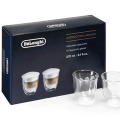 Cappuccino Collection, Set of 6, 9oz Double Wall Thermal Glasses