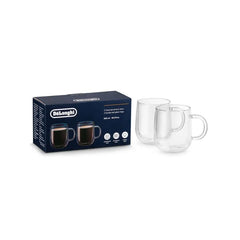 Double Wall Glass Mugs, Set of 2, 16.9oz/500ml