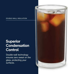 Double Wall Cold Brew Glasses, Set of 2, 10 oz.